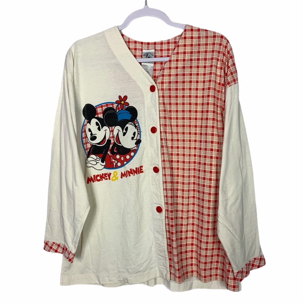 Mickey&Co Vintage Mickey Minnie Graphic ButtonDown